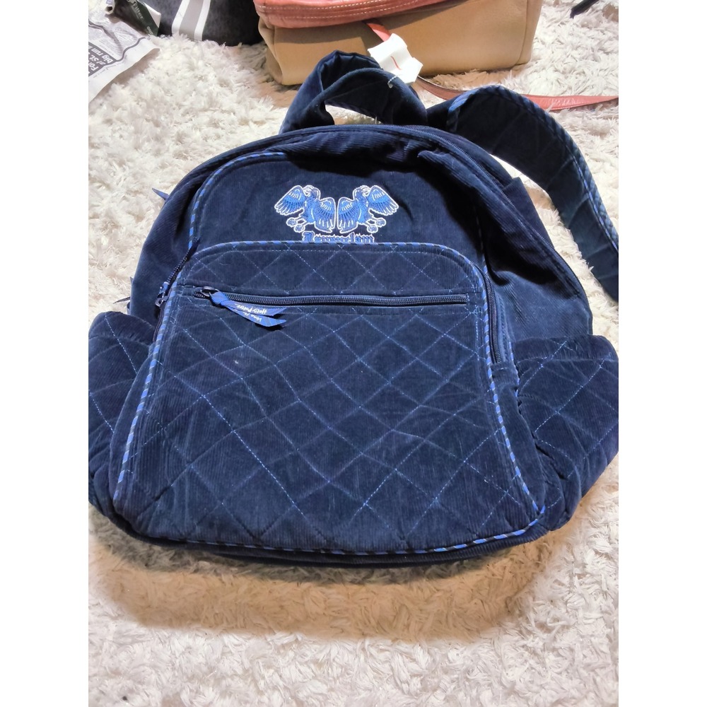 16. Vera Bradley Harry Potter Ravenclaw Navy Blue Corduroy Quilted Backpack